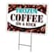 Signmission Frozen Coffee On Stick Yard & Stake outdoor plastic coroplast window, C-1216 Frozen Coffee On Stick C-1216 Frozen Coffee On  Stick - alternate 1